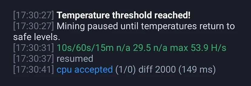 temperatures threshold