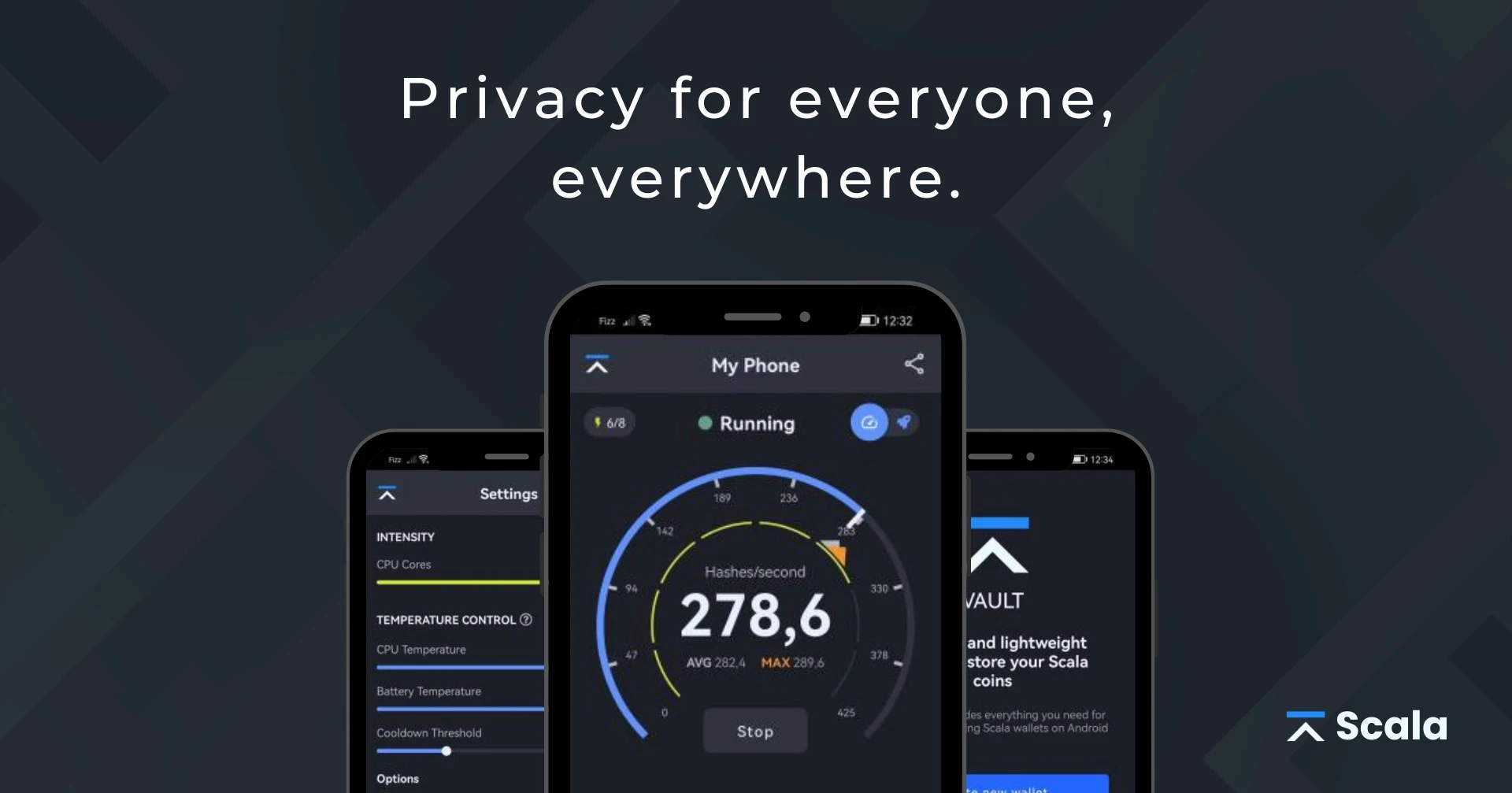 Secure & Anonymous Mobile-Friendly Cryptocurrency for Financial Privacy